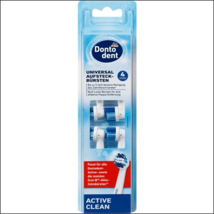 Dontodent Active Clean Electric Toothbrush Heads Active Clean, 4 pcs