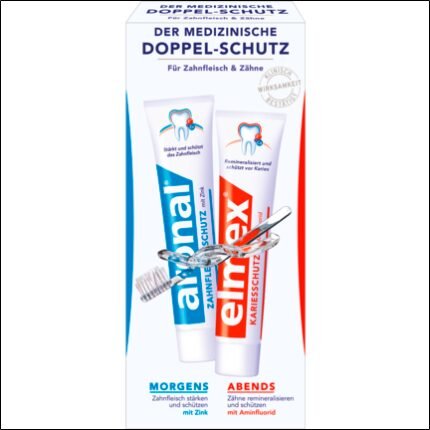 elmex Toothpaste Mundhygiene-Set 1x elmex + 1x aronal, 150 ml