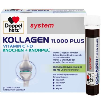 Doppelherz System Collagen 11,000 Plus drinking bottles of 30 pcs.