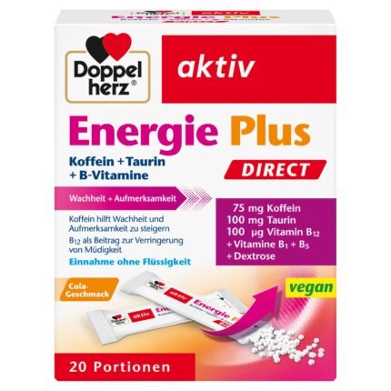 Doppelherz Energy Plus Caffeine + Taurine + B Vitamins Direct