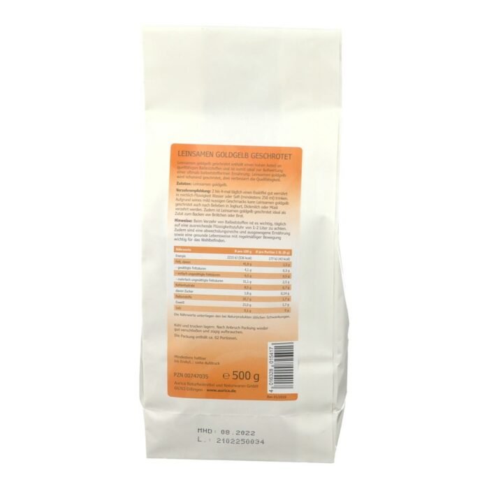 Leinsamen goldgelb geschrotet 500 g