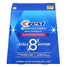 Crest, 3D Whitestrips™, Dental Whitening Kit, Glamorous White, 28 Strips