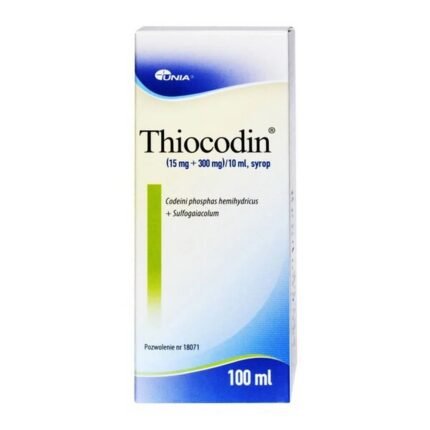 Thiocodine, 15 mg + 300 mg / 10 ml, syrup, Thiokodyna, 15 mg + 300 mg/10 ml, syrop, 100